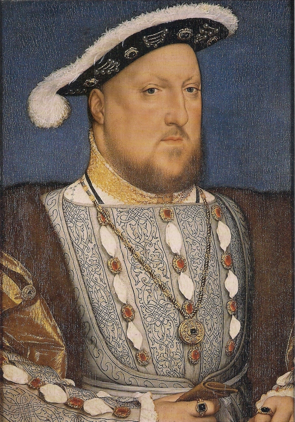 ‘영국 왕 헨리 8세의 초상’-1536년경, 목판에 유채, 28x19, 스페인 티센 보르네미사 미술관 소장.
