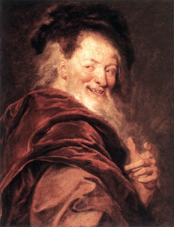 17세기말 앙투안 쿠아펠이 그린 웃음의 철학자 데모크리토스. / 출처 = 위키미디어.