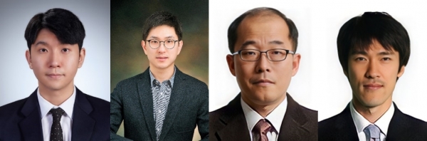 (왼쪽부터)박홍수 박사과정, 홍순기 교수, 최진수 박사, 이우상 박사(사진=숭실대)