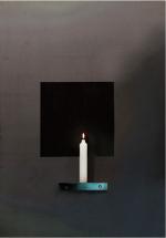 「UNTITLED」, steal palte, candle, 100cm×80cm, 2013