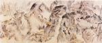 蜀棧圖卷지본담채, 818×58cm, 1768, 간송미술관 소장(그림 부분9)