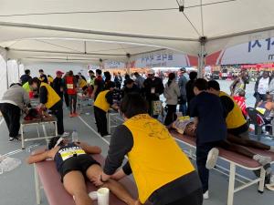 대구보건대학교 물리치료학과, 2024 대구 마라톤대회서 봉사활동 펼쳐